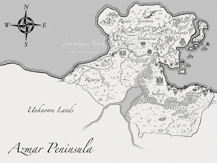 Azmar Peninsula Map